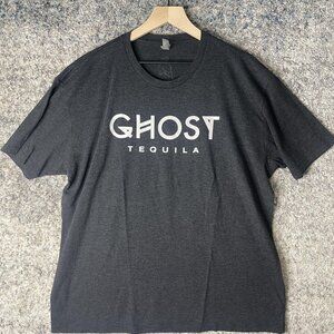 Ghost Tequila Shirt Mens Extra Large Charcoal Gray Graphic Advertising‎ Promo